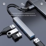 ORICO USB hub AH-13, 4x θυρών, USB 3.0, 5Gbps, USB-C σύνδεση, γκρι - Image 2