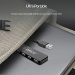 ORICO USB hub FL01, 4x θυρών, USB 2.0, 480Mbps, USB σύνδεση, μαύρο - Image 3