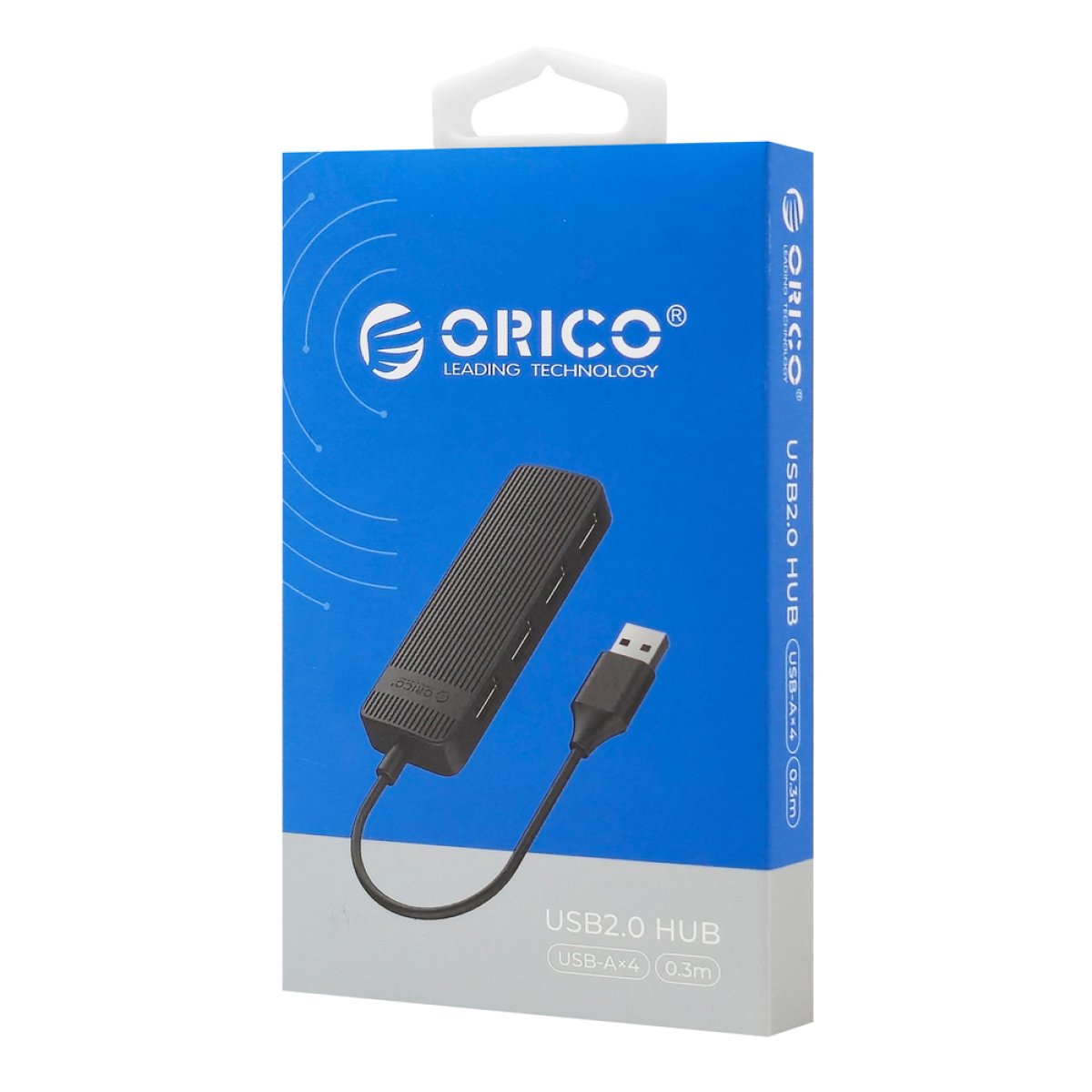 ORICO USB hub FL02, 4x θυρών, USB 2.0, 480Mbps, USB σύνδεση, μαύρο - Image 3