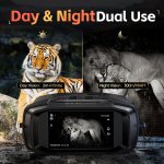 FNIRSI ψηφιακά κιάλια NVS-40 με νυχτερινή όραση, 6x zoom, 4K/36MP, μαύρα - Image 3