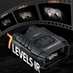 FNIRSI ψηφιακά κιάλια NVS-40 με νυχτερινή όραση, 6x zoom, 4K/36MP, μαύρα - Image 7