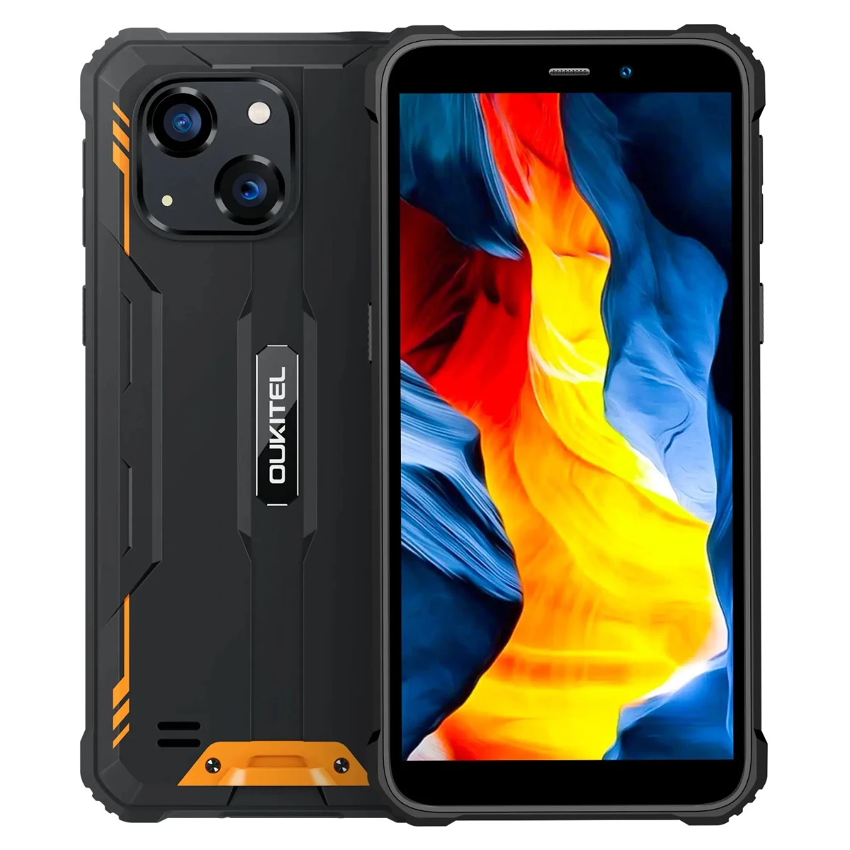 OUKITEL smartphone G2, 6", 4/64GB, 6300mAh, IP68/IP69K, πορτοκαλί - Image 1