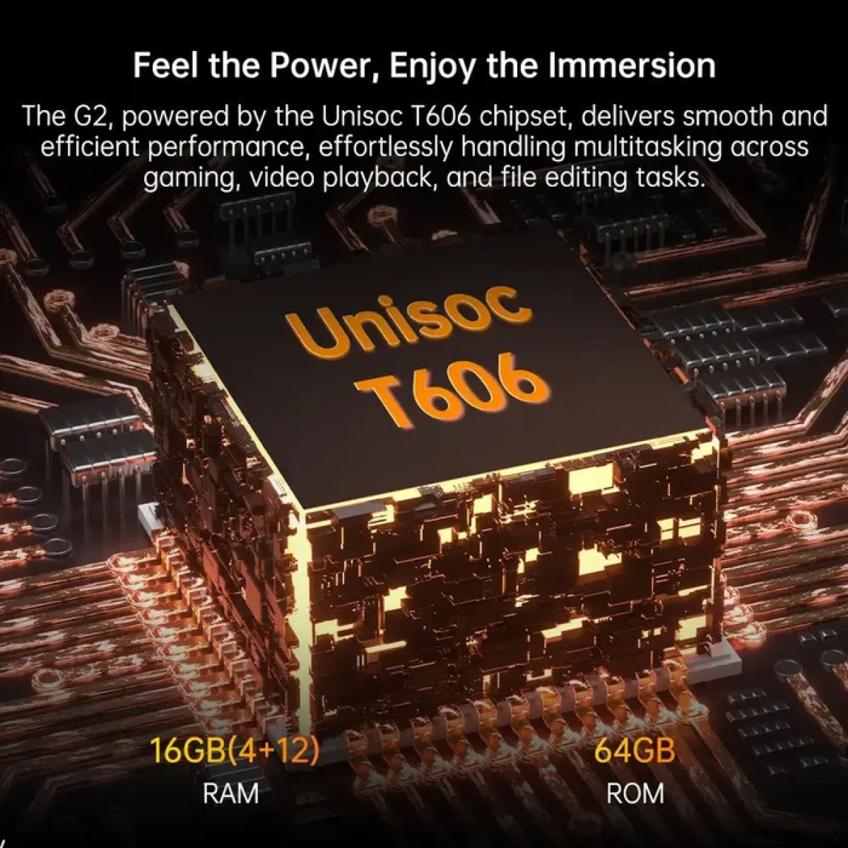 OUKITEL smartphone G2, 6", 4/64GB, 6300mAh, IP68/IP69K, πορτοκαλί - Image 3