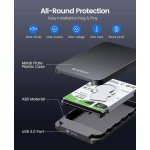 ORICO θήκη για 2.5" SATA HDD/SSD HM25U3, 5Gbps, μαύρη - Image 3