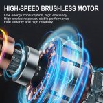 KINZIR 2 σε 1 σκουπάκι χειρός & air duster AD51, 180W, 4000mAh, μαύρο - Image 3