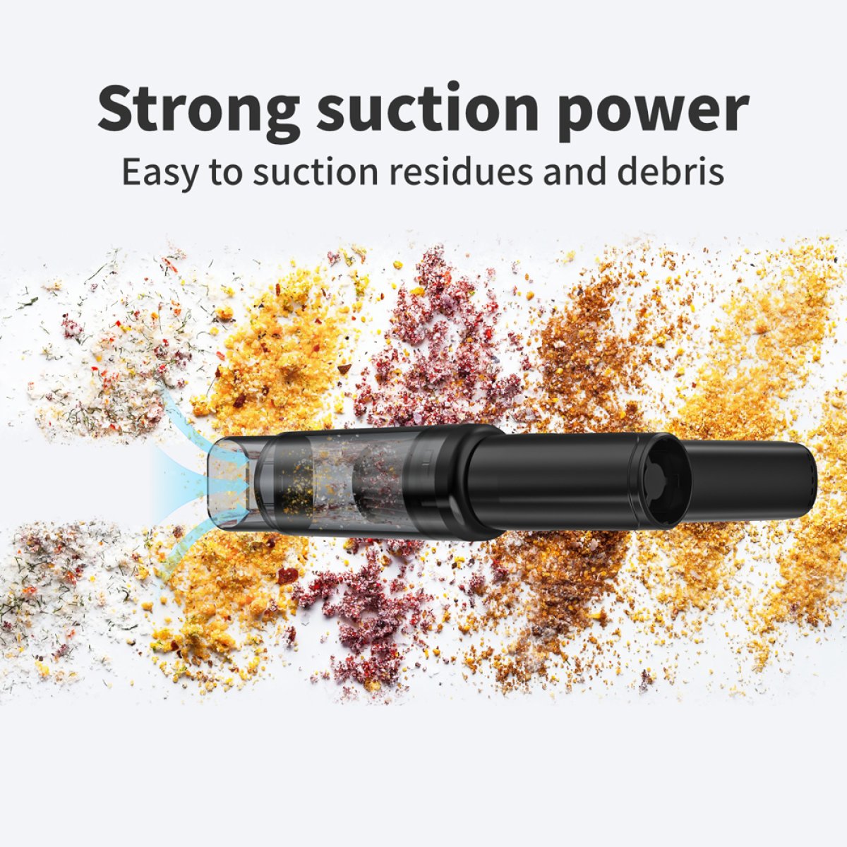 KNZ-AD51-4 KINZIR 2 σε 1 σκουπάκι χειρός & air duster AD51, 180W, 4000mAh, μαύρο - Image 5
