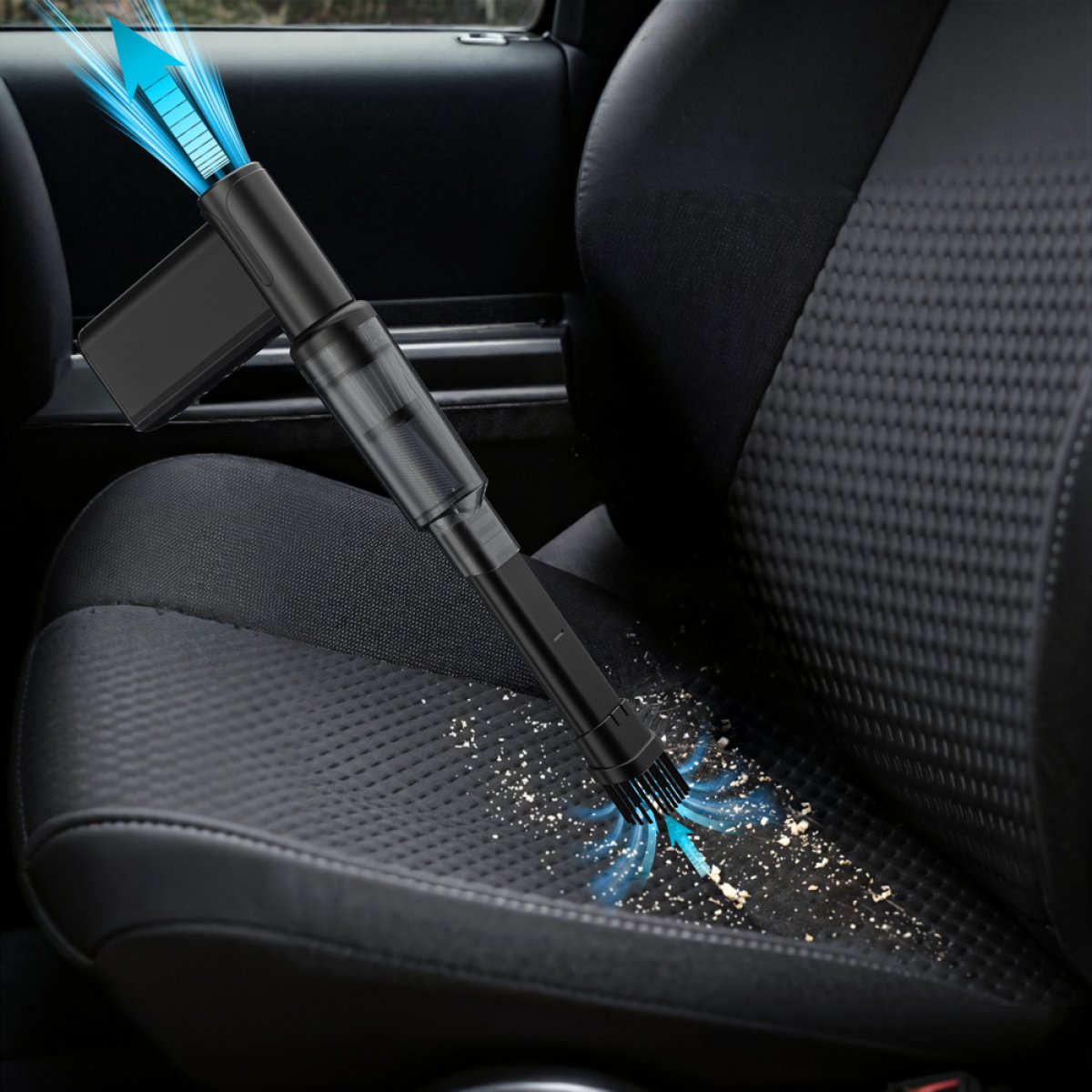 KNZ-AD51-5 KINZIR 2 σε 1 σκουπάκι χειρός & air duster AD51, 180W, 4000mAh, μαύρο - Image 6