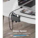 ORICO USB hub MH4PU-P με σφιγκτήρα, 4x θυρών, 5Gbps, USB σύνδεση, μαύρο - Image 2