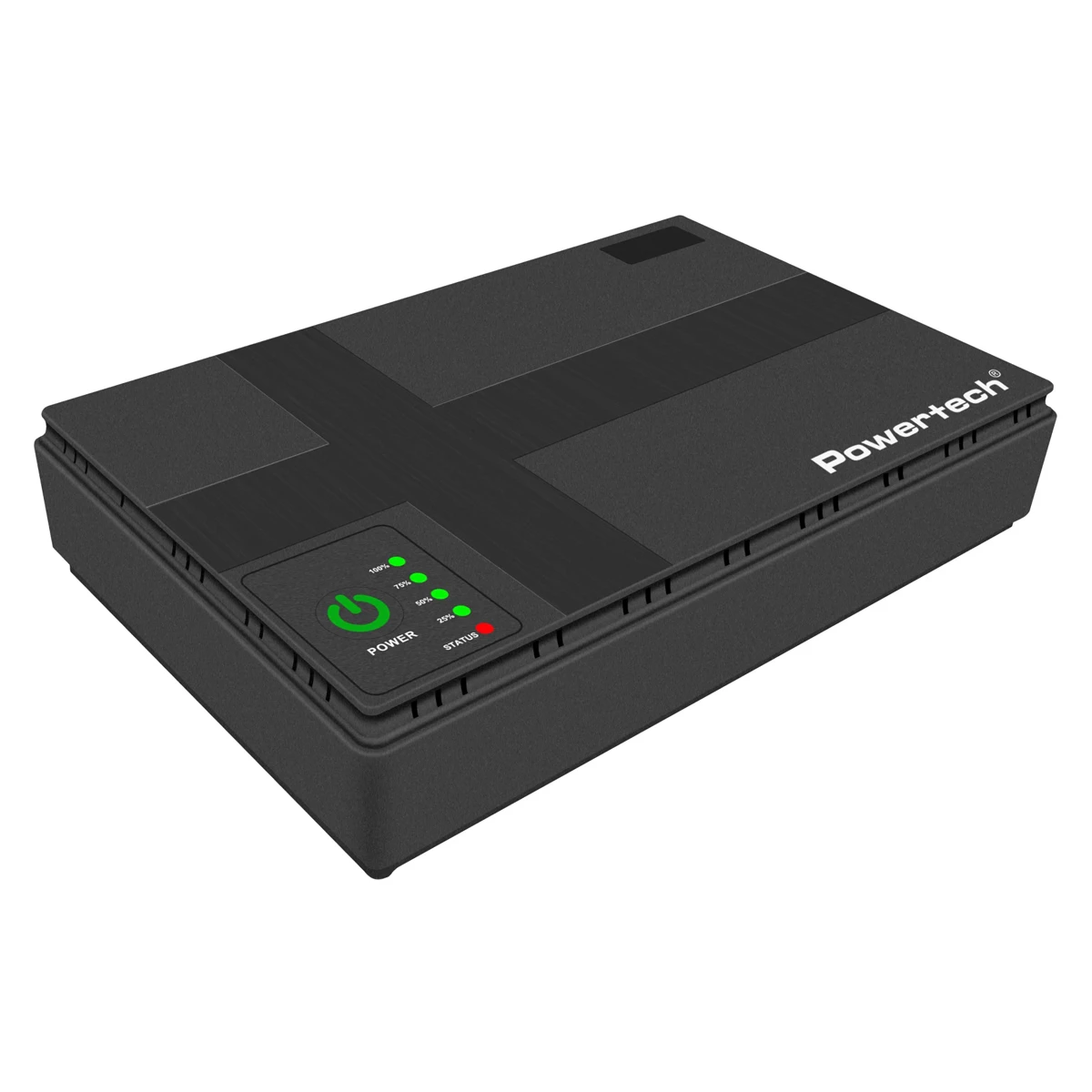 POWERTECH mini DC UPS PT-1435, 36W, 10400mAh, 3x DC, USB/LAN/POE, μαύρο - Image 1