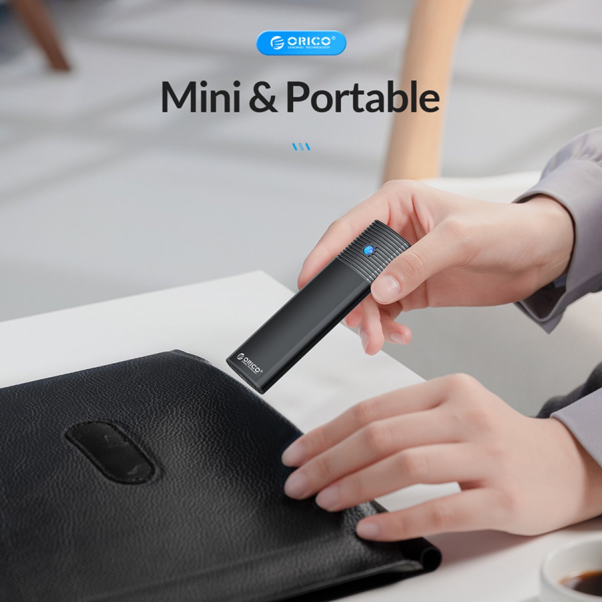 ORICO θήκη για M.2 SATA SSD PWM2, 5Gbps, μαύρη - Image 4