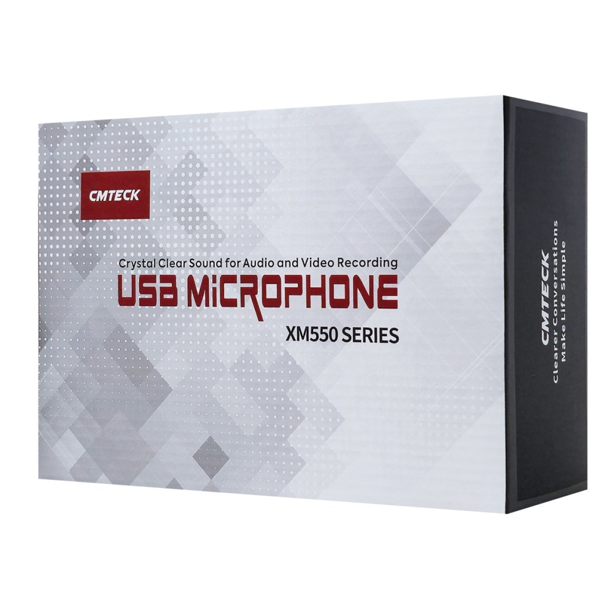 XM550-5 CMTECK επιτραπέζιο μικρόφωνο XM550 με pop φίλτρο, καρδιοειδές, USB, μαύρο - Image 6