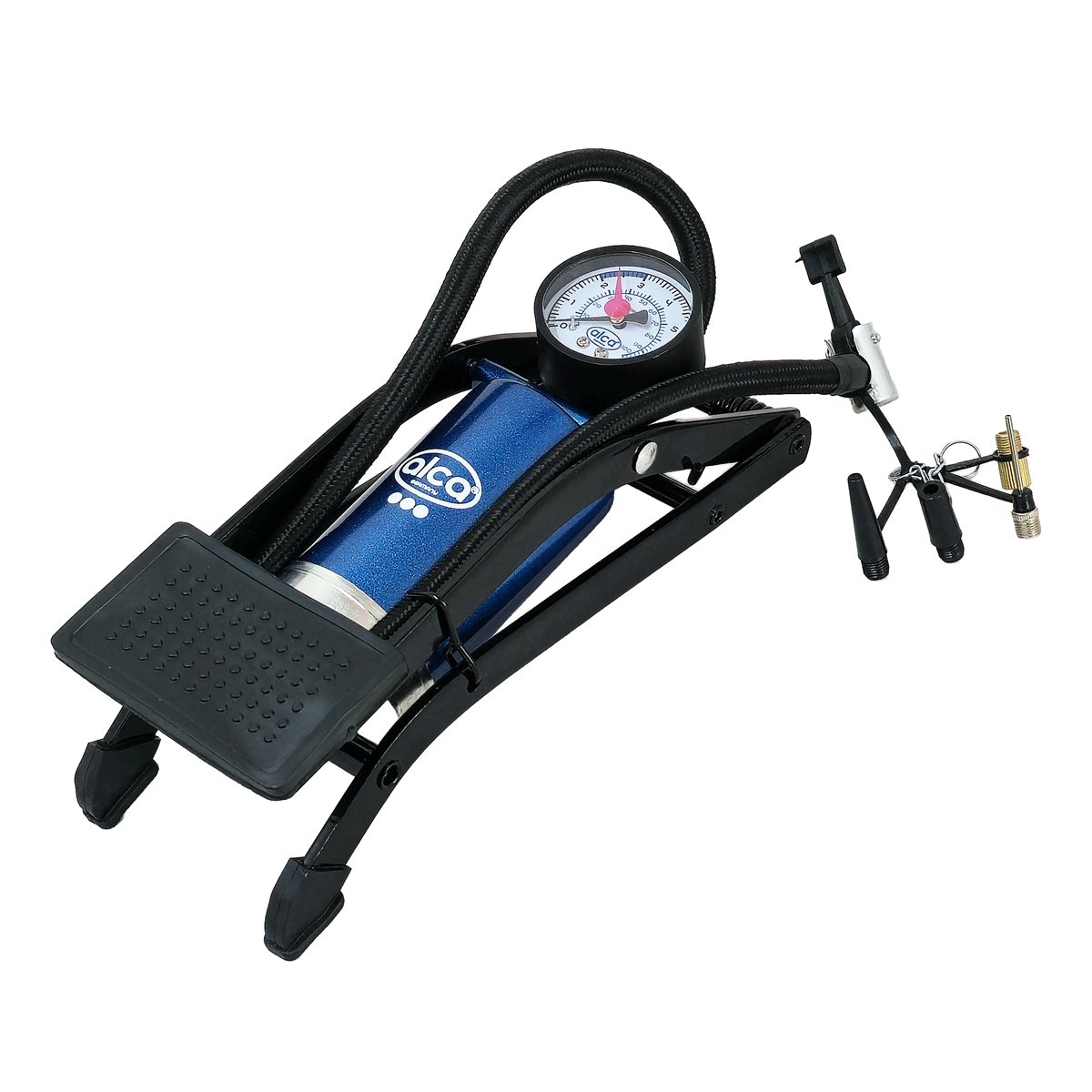 201200-1 ALCA τρόμπα ποδιού 201200 με μανόμετρο, 100PSI, μπλε - Image 2