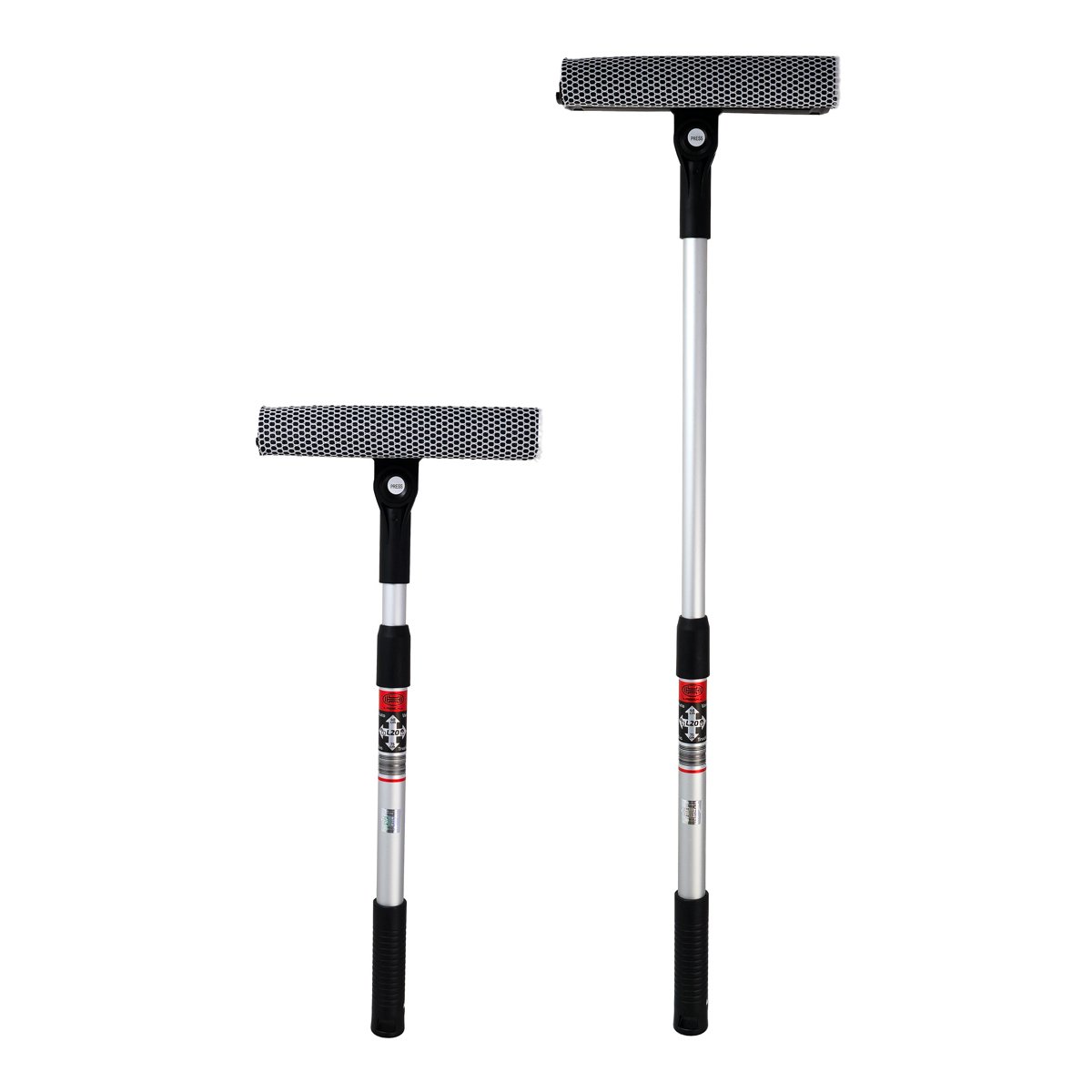 HEYNER καθαριστής τζαμιών 407300, τηλεσκοπικός έως 80cm, ασημί/μαύρος - Image 2