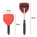 HEYNER βούρτσα με πανί μικροϊνών 407630, πτυσσόμενη έως 50cm, μαύρη/κόκκινη - Image 6