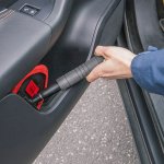 HEYNER βούρτσα με πανί μικροϊνών 407630, πτυσσόμενη έως 50cm, μαύρη/κόκκινη - Image 7