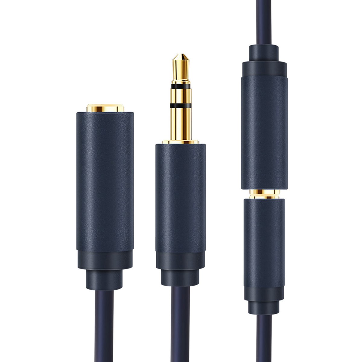 5210131130766-1 CABLETIME καλώδιο προέκτασης ήχου 3.5mm CT-AV302-H11G, gold plated, 3m, μπλε - Image 2