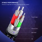 CABLETIME καλώδιο USB-C σε USB CT-C160-PU32-CMAM, 2.4A, 480Mbps, 1m, μπλε - Image 5