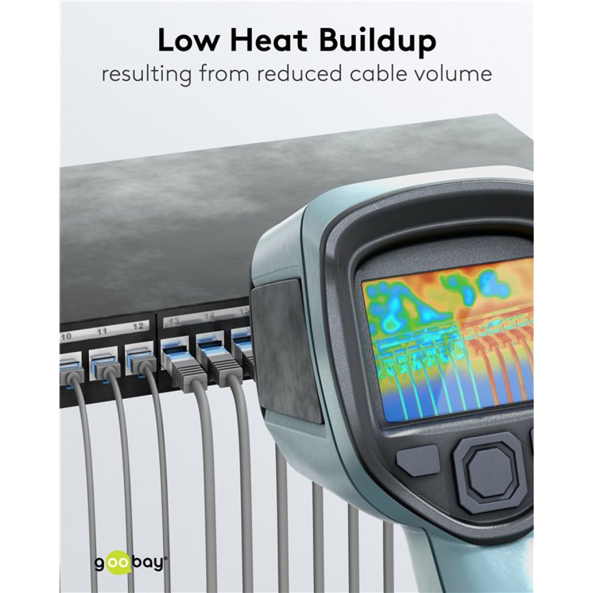 GOOBAY καλώδιο δικτύου 74228, CAT 6A U/UTP, slim, copper, 500MHz, 15m, γκρι - Image 4