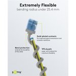 GOOBAY καλώδιο δικτύου 74228, CAT 6A U/UTP, slim, copper, 500MHz, 15m, γκρι - Image 5