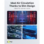 GOOBAY καλώδιο δικτύου 74228, CAT 6A U/UTP, slim, copper, 500MHz, 15m, γκρι - Image 6