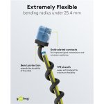 GOOBAY καλώδιο δικτύου 74241, CAT 6A U/UTP, slim, copper, 500MHz, 10m, μαύρο - Image 5