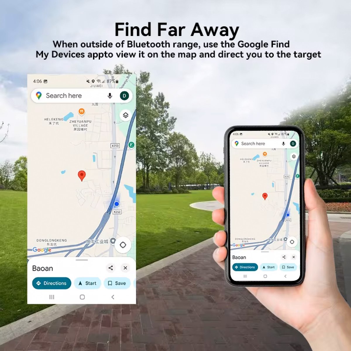 ACCUTAG-2 RSH smart tag iTag13 για Android συσκευές, Bluetooth tracker, λευκό - Image 3