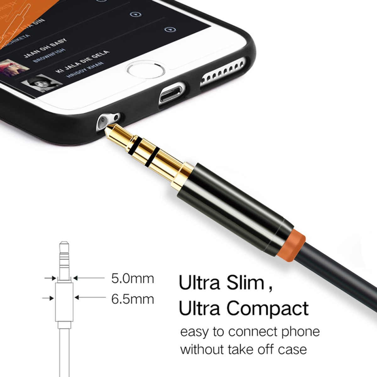 CABLETIME καλώδιο προέκτασης ήχου 3.5mm CT-AV311-P11FG, gold plated, 1.5m, μαύρο - Image 2