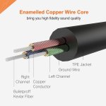 CABLETIME καλώδιο προέκτασης ήχου 3.5mm CT-AV311-P11FG, gold plated, 1.5m, μαύρο - Image 6