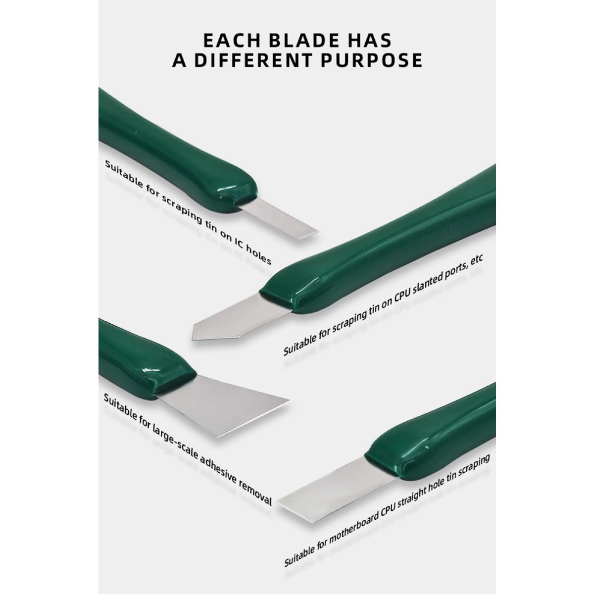 BEST σετ εργαλείων αφαίρεσης κόλλας για επισκευές κινητών BST-141-144, 4τμχ - Image 3