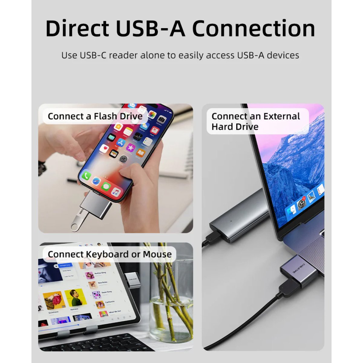 CABLETIME card reader CT-ACCD3-AG για SD & micro SD, USB 3.0, 5Gbps, γκρι - Image 6