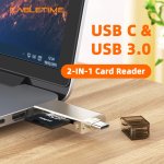CABLETIME card reader CT-ACMCD2-ZG για SD & micro SD, USB 3.0, 5Gbps, γκρι - Image 2