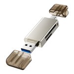 CABLETIME card reader CT-ACMCD2-ZG για SD & micro SD, USB 3.0, 5Gbps, γκρι