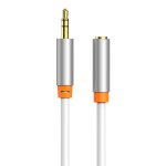 CABLETIME καλώδιο προέκτασης ήχου 3.5mm CT-AV311-P12G, gold plated, 3m, λευκό - Image 2