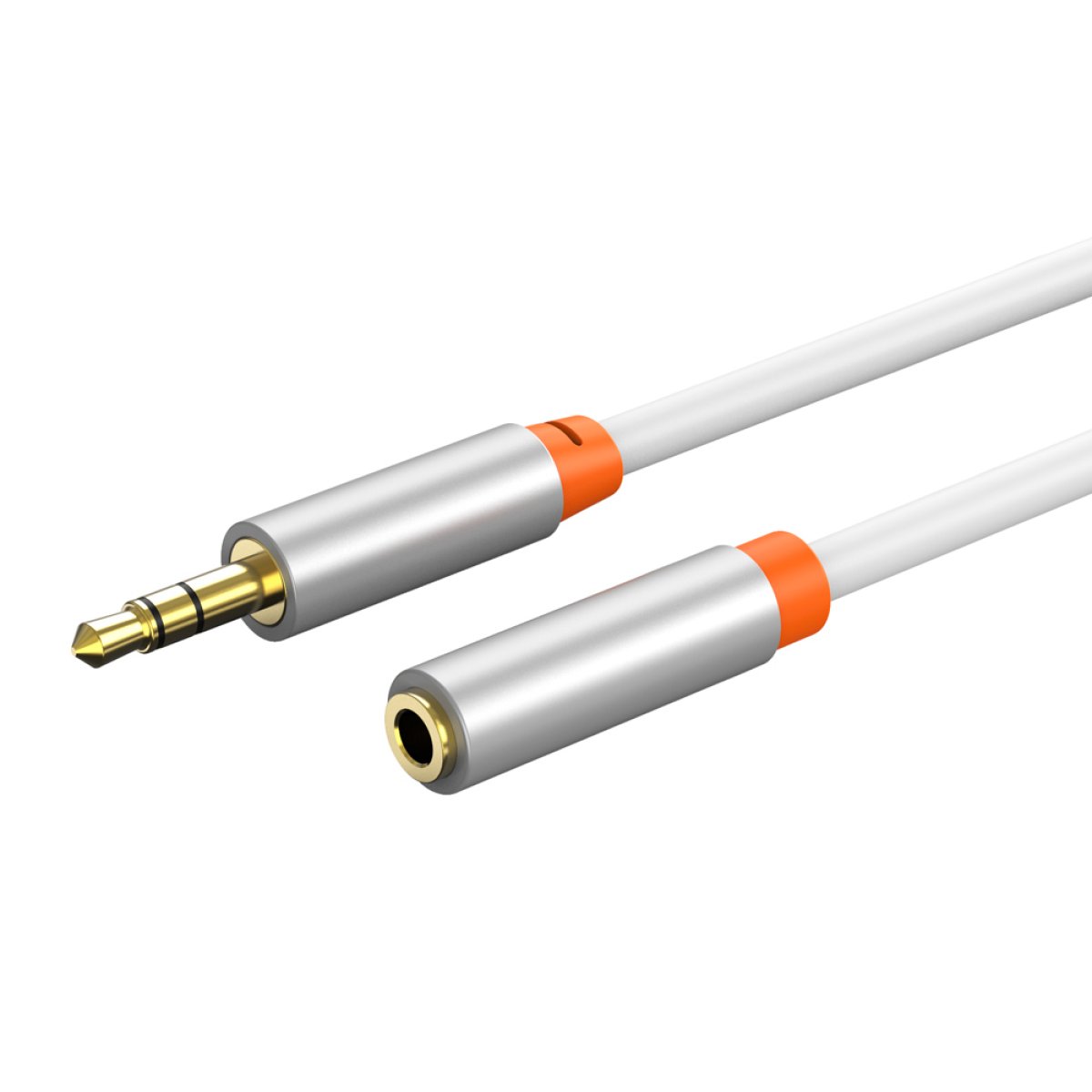 CT-AV311-P12G-W3 CABLETIME καλώδιο προέκτασης ήχου 3.5mm CT-AV311-P12G, gold plated, 3m, λευκό - Image 1