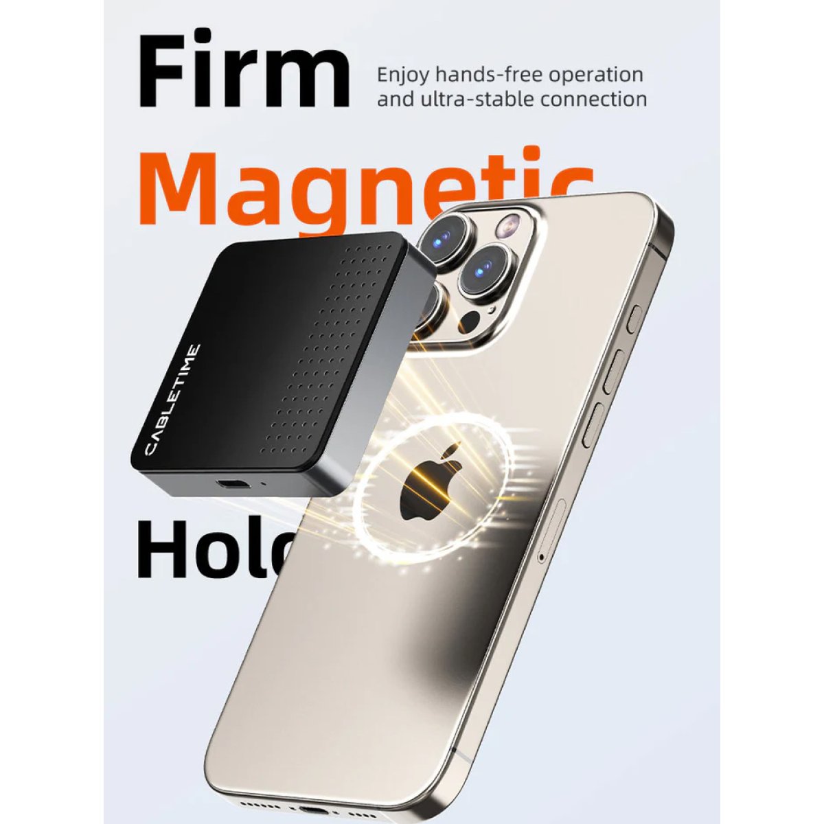 CABLETIME θήκη για M.2 NVME SSD CT-SSD04-AG, μαγνητική, 10Gbps, γκρι - Image 3