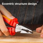 DELI πένσα ίσια ηλεκτρολόγου DL512007, μόνωση VDE 1000V, 18cm - Image 2