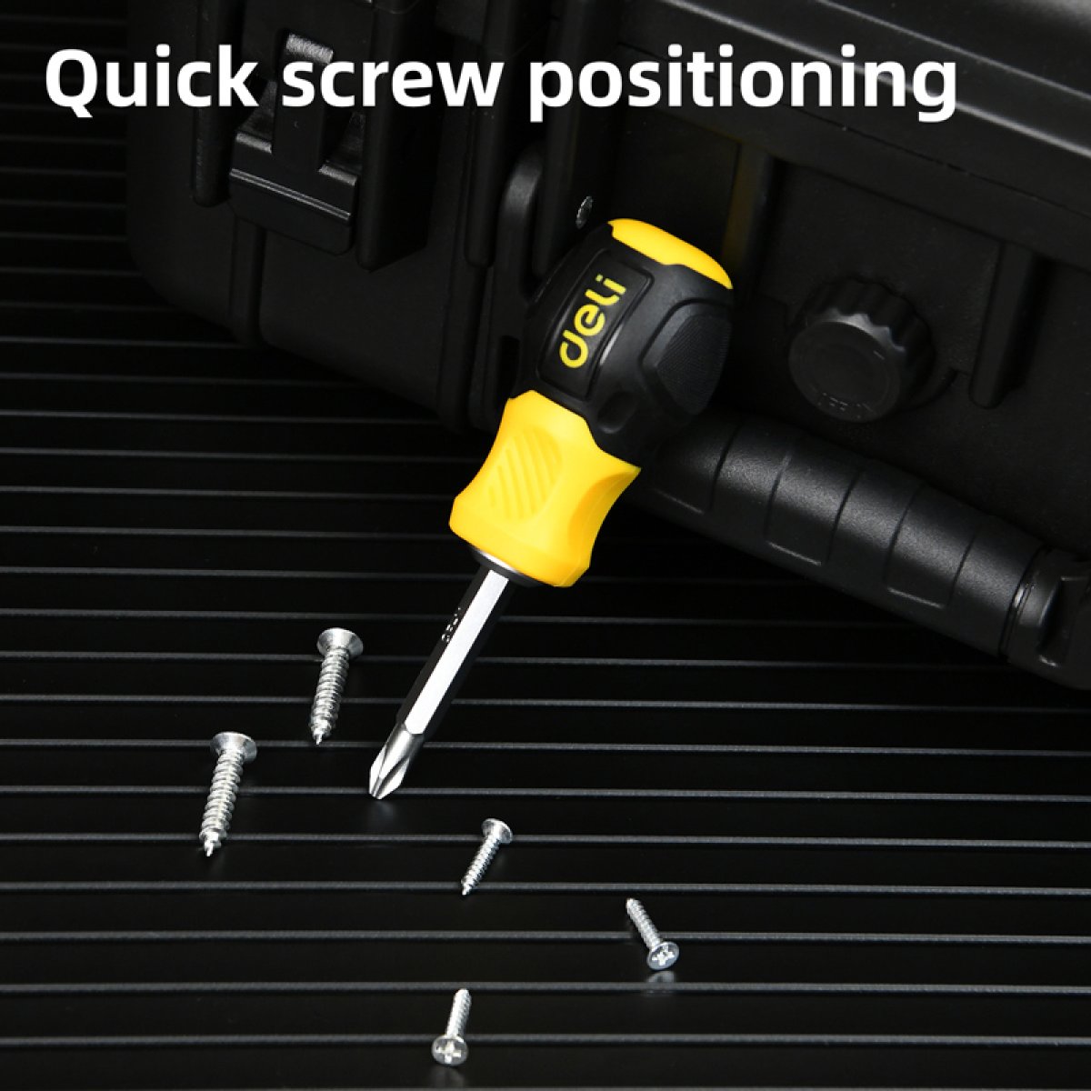 DELI κατσαβίδι DL632101 με διπλή κεφαλή, μαγνητικό, 6mm/PH2x38mm - Image 2