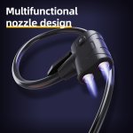 DELI τρόμπα ποδιού DL880003 με μανόμετρο, 140PSI, μαύρη - Image 3