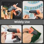 DELI σετ εργαλείων με πιστόλι θερμοκόλλησης H1001-C, 7τμχ - Image 2