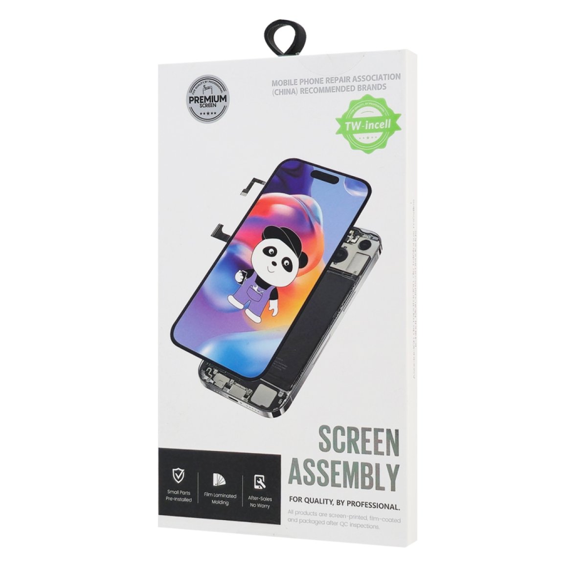 TW INCELL LCD για iPhone 14, camera-sensor ring, earmesh, μαύρη - Image 2