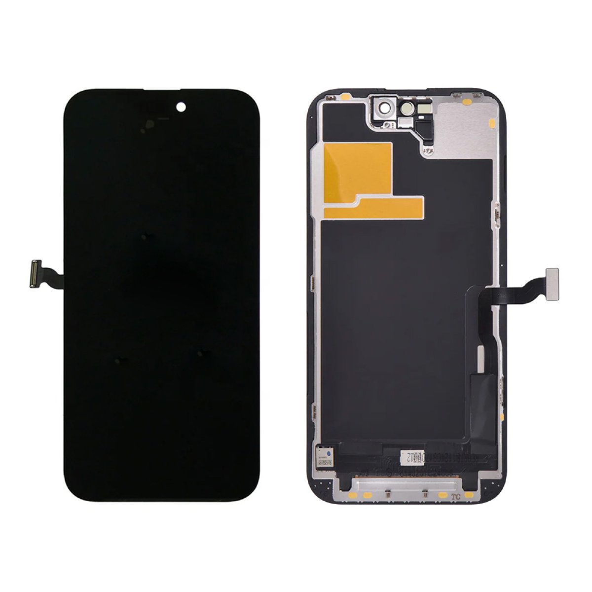 TW INCELL LCD για iPhone 14 Pro, camera-sensor ring, earmesh, μαύρη - Image 1