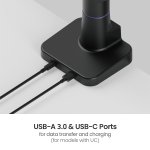 BRATECK gaming βάση γραφείου οθόνης LDT95-C012UC, 24-57", έως 30kg, heavy duty - Image 7