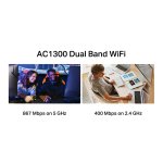 MERCUSYS ασύρματος USB αντάπτορας δικτύου MA30H, AC1300, Dual Band, V.2.0 - Image 3