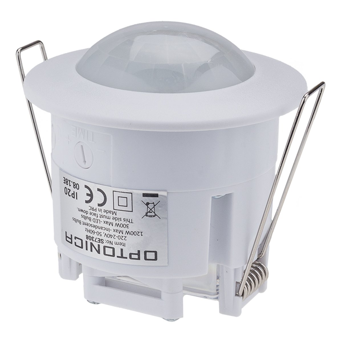 OPTONICA αισθητήρας κίνησης 7317, χωνευτός, 360°, 6m, IP20, λευκός - Image 2