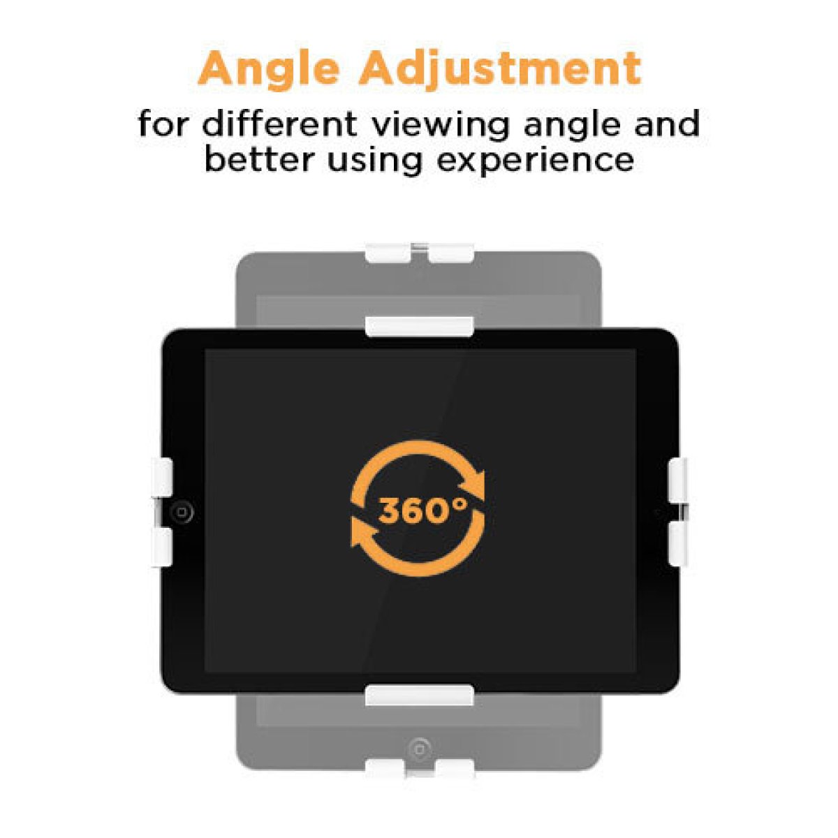 BRATECK βάση tablet δαπέδου PAD33-01, αντικλεπτική, 7.9-11", μαύρη - Image 2