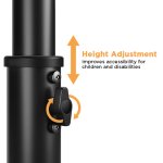 BRATECK βάση tablet δαπέδου PAD33-01, αντικλεπτική, 7.9-11", μαύρη - Image 3