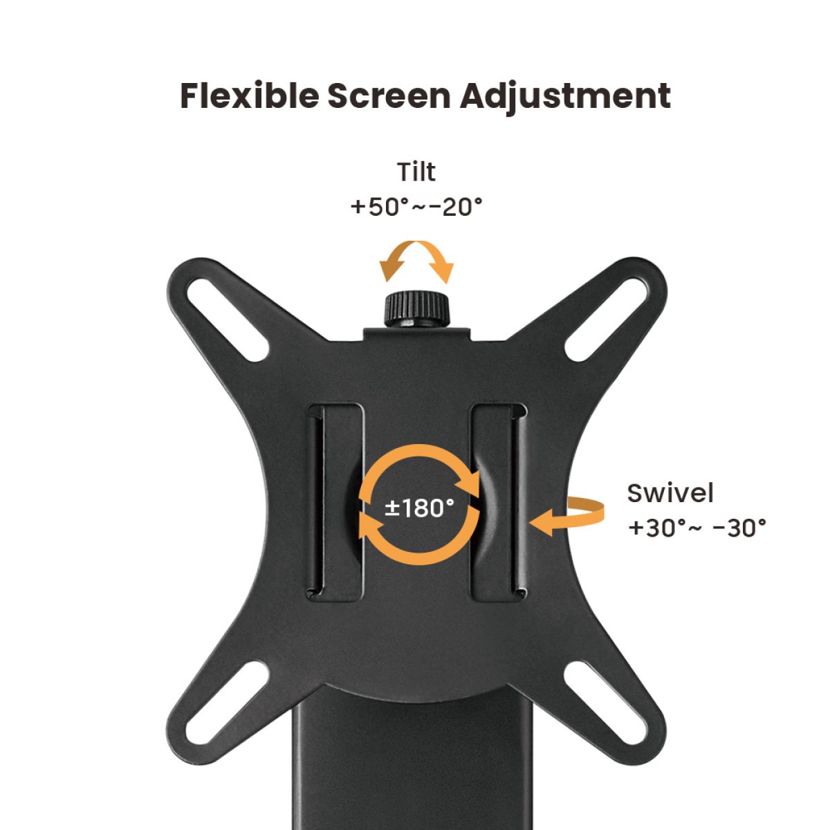 POWERTECH βάση γραφείου οθόνης PT-1449 με βάση mini PC, 17-32", έως 8kg - Image 6
