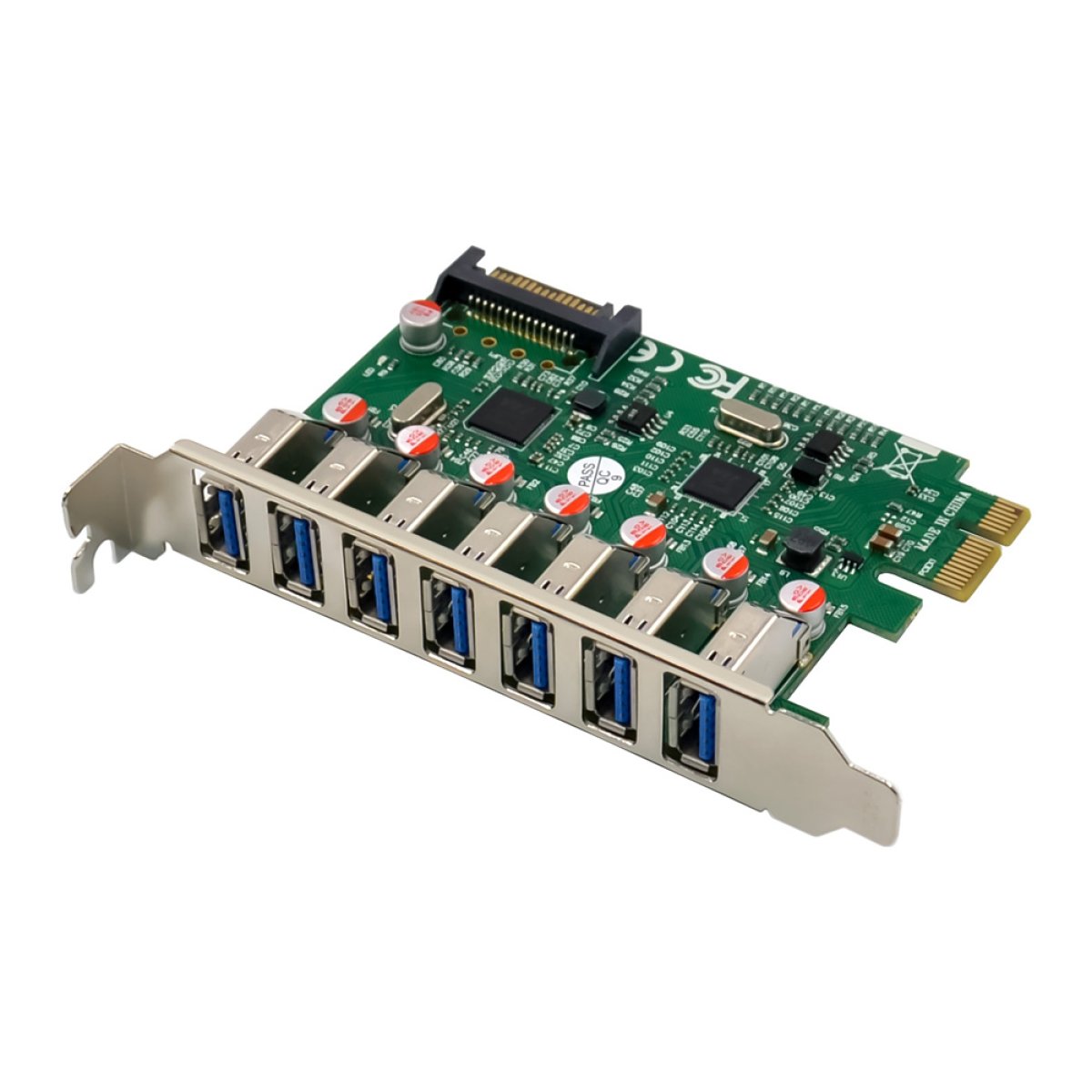 ST69 POWERTECH κάρτα επέκτασης PCIe σε 7x USB ST69, 5Gbps, VL805 & VL812 - Image 1