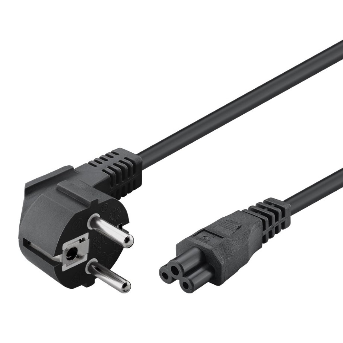 CAB-P029-1 POWERTECH καλώδιο τροφοδοσίας CAB-P029, 3x 0.30mm, 1.5m, μαύρο, 10τμχ - Image 1