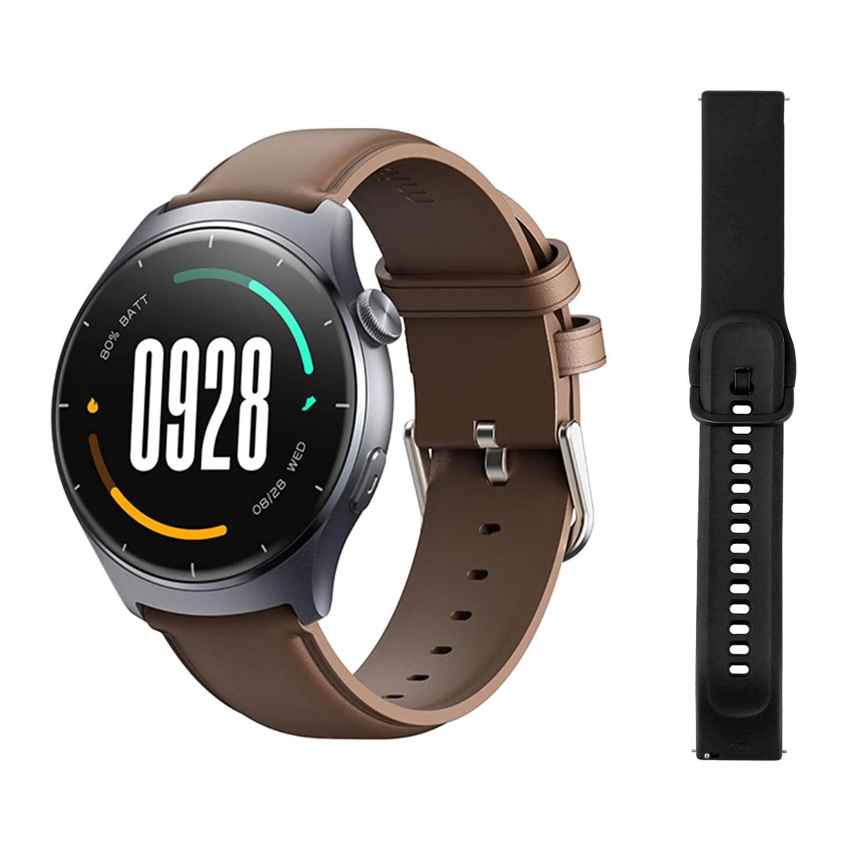 MIBRO smartwatch Lite 3 με 2x λουράκια, heart rate, 1.3" AMOLED, 2 ATM, γκρι/καφέ - Image 1